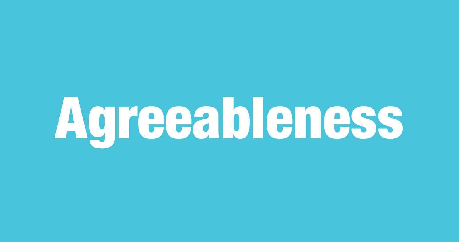 what-is-agreeableness