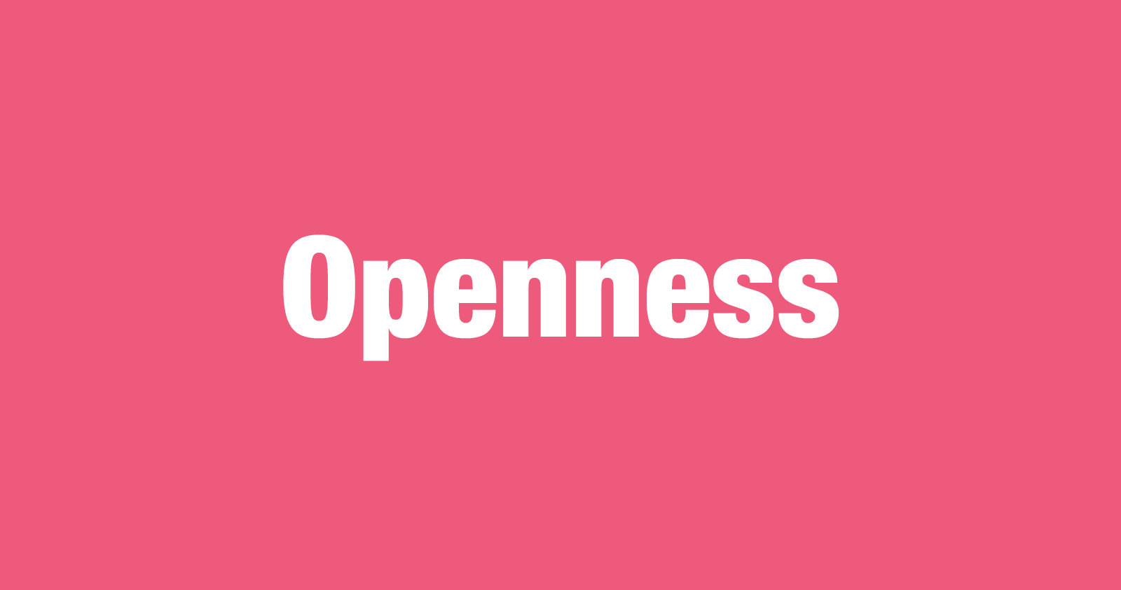 What is Openness?